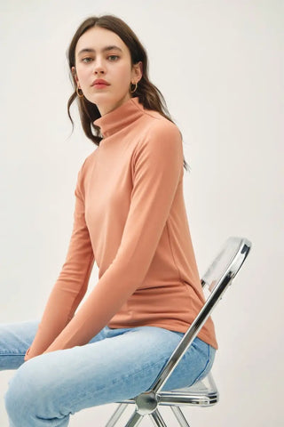 Mock Neck Long Sleeve T-Shirt - Sweatshirt - Be Cool - Tops