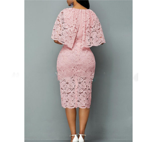 Md African Lace Dresses For Women - Plus Size Maxi Dress - Image 3