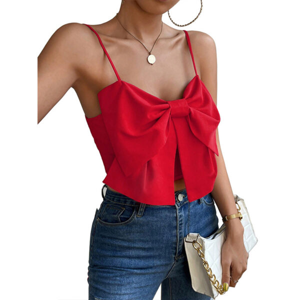 Camisole Belly-Covering Bow Women'S Top - Image 3