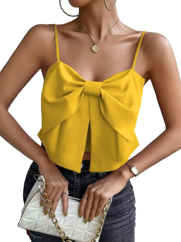 Camisole Belly-Covering Bow Women'S Top - Image 6