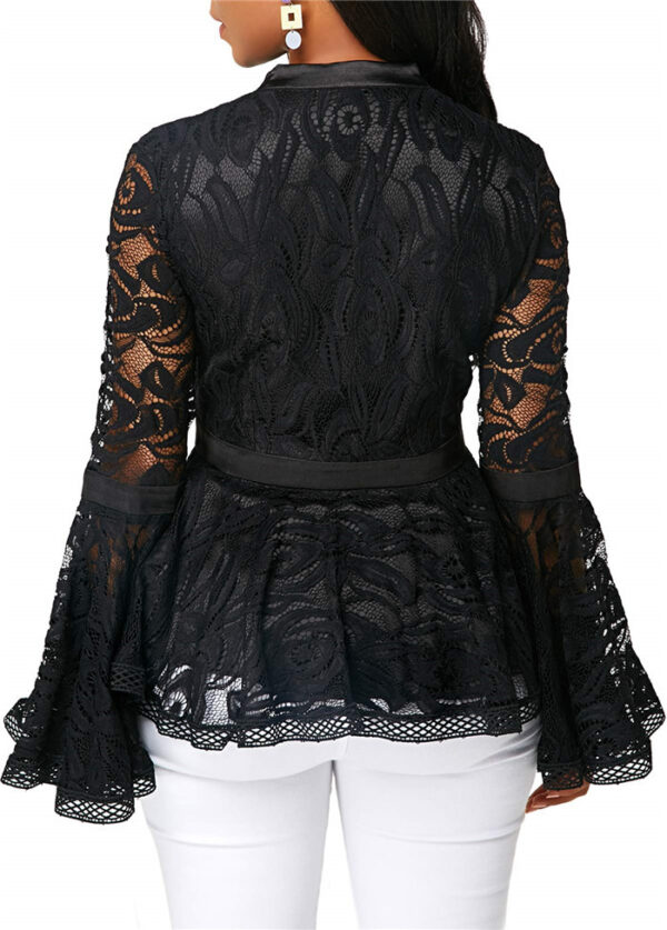 Women Lace Blouse - Casual Lady Clothes - Image 3