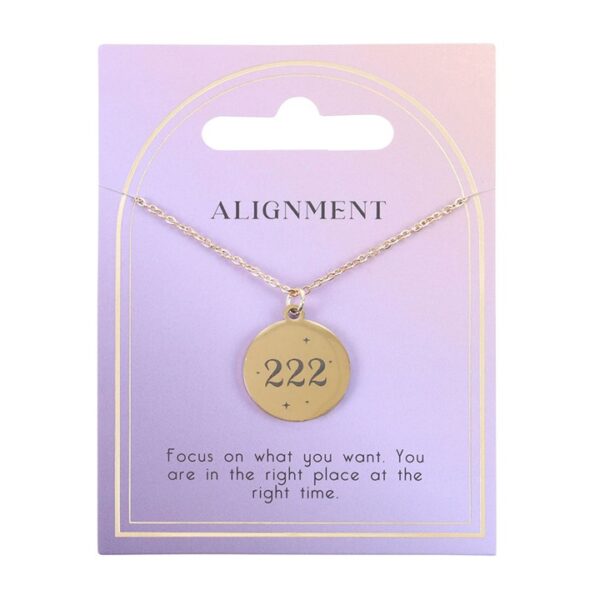 222 Angel Number Alignment Necklace - Image 2