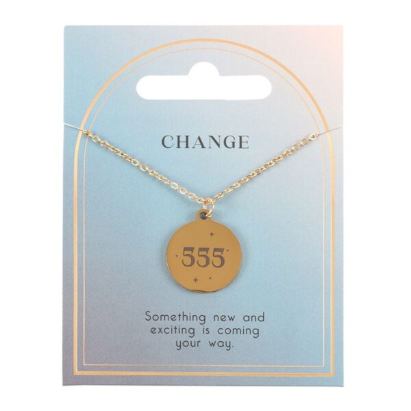 555 Angel Number Change Necklace - Image 2