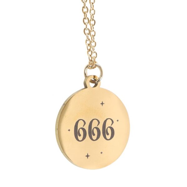 666 Angel Number Reflection Necklace - Image 4