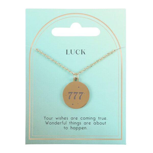 777 Angel Number Luck Necklace - Image 2