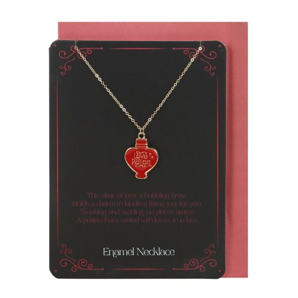 Love Potion Enamel Necklace Card - Image 2