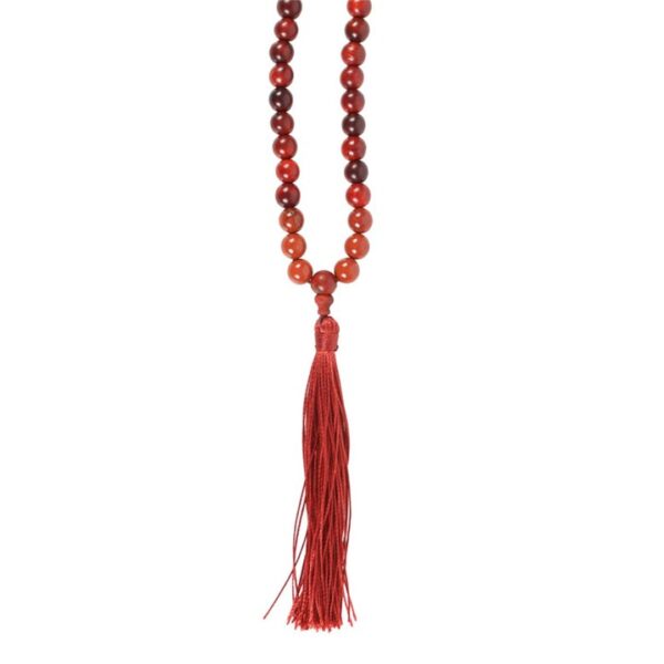 Grounding Rosewood &Amp; Red Jasper Mallah Necklace - Image 3