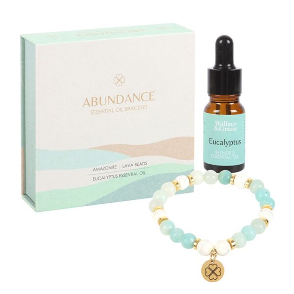 Abundance Amazonite Crystal Essential Oil Bracelet - Image 5