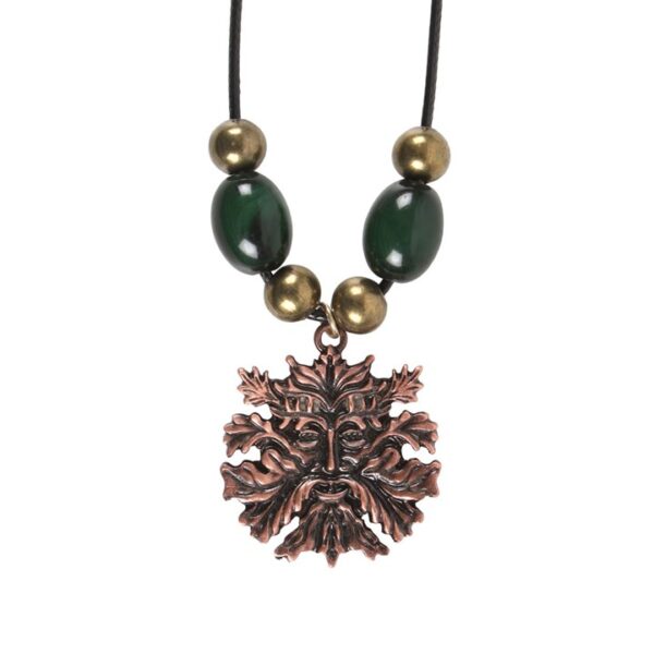 Green Man Pendant Necklace - Image 2