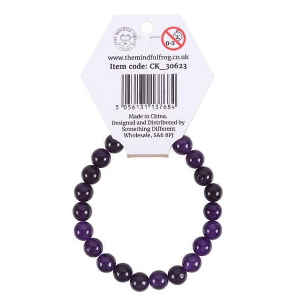 Third Eye Chakra Amethyst Gemstone Bracelet - Image 2