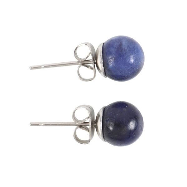 Sodalite Semi Precious Crystal Earrings - Image 3