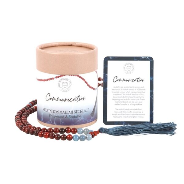 Communication Rosewood &Amp; Sodalite Mallah Necklace