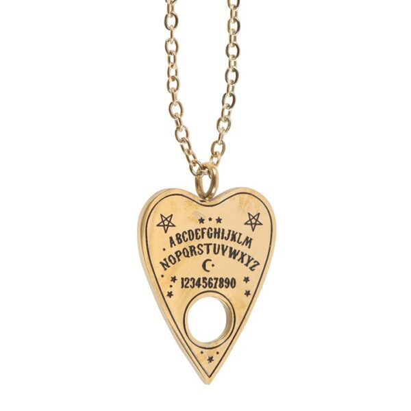 Talking Board Planchette Necklace Greeting Card - Image 4