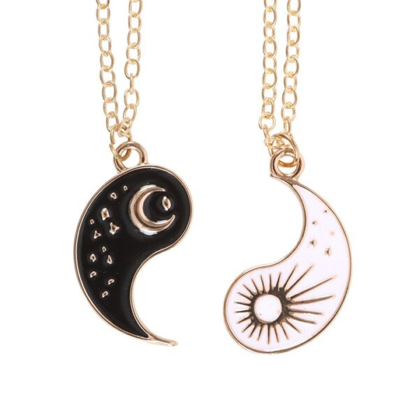 Pair Of Yin Yang Best Friend Pendant Necklaces - Image 5