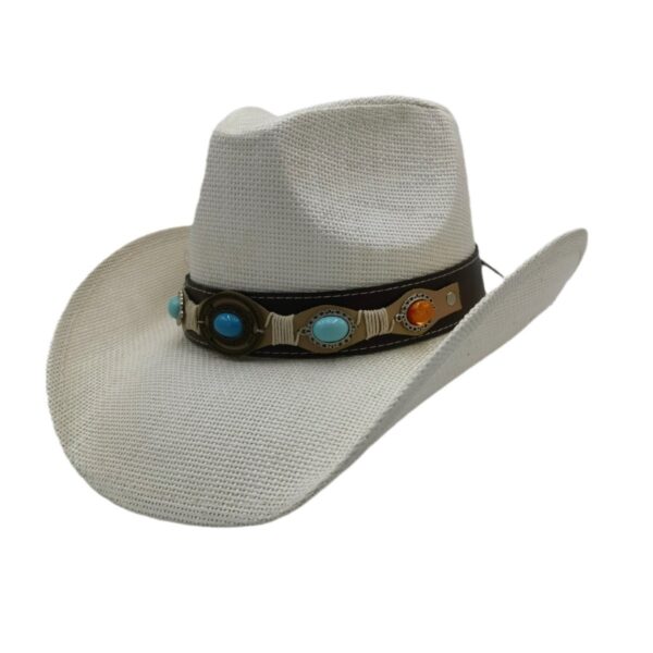 Summer Outdoor Ethnic Style Fedora Hat West - Image 8